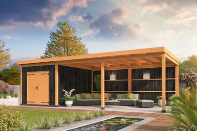 DHZ verblijf Wierden verticale wanden zwart geïmpregneerd