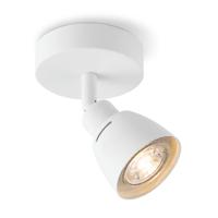 Moderne LED Opbouwspot AKA - Wit - 9.5/9.5/13cm - lichts plafondspot - gemaakt van metaal - voor Woonkamer en Slaapkamer