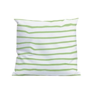 Kussen Stripe Green 50x50cm. Smooth Poly Complete set