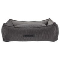 Wooff Mand Cocoon Rib Velours Antraciet Small 60 x 40 x 18 cm