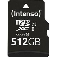 Intenso 512GB microSDXC Performance microSD-kaart 512 GB Class 10 UHS-I Waterdicht