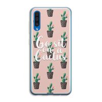Cactus quote: Samsung Galaxy A50 Transparant Hoesje