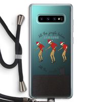 Jingle Ladies: Samsung Galaxy S10 Plus Transparant Hoesje met koord