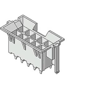 Molex 44474-2411 Male header, inbouw (standaard) Inhoud: 1 stuk(s) Tray