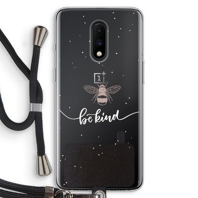 Be(e) kind: OnePlus 7 Transparant Hoesje met koord
