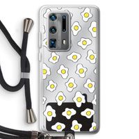 Spiegeleitjes: Huawei P40 Pro Plus Transparant Hoesje met koord