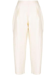 Vanina pantalon court à taille haute L'eternel - Blanc