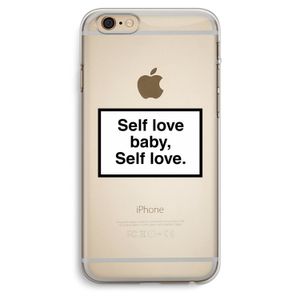 Self love: iPhone 6 Plus / 6S Plus Transparant Hoesje