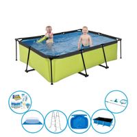 EXIT Zwembad Lime - Frame Pool 220x150x60 cm - Super Set - thumbnail