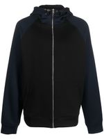 Alexander McQueen hoodie zippé à design colour block - Noir - thumbnail