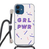 GRL PWR: iPhone 12 Transparant Hoesje met koord