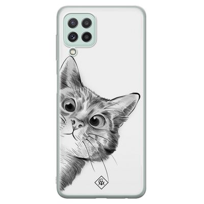 Samsung Galaxy A22 4G siliconen hoesje - Peekaboo
