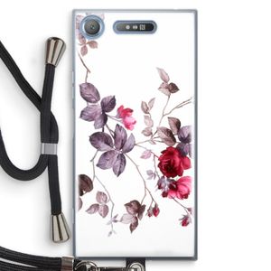 Mooie bloemen: Sony Xperia XZ1 Transparant Hoesje met koord
