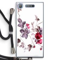Mooie bloemen: Sony Xperia XZ1 Transparant Hoesje met koord