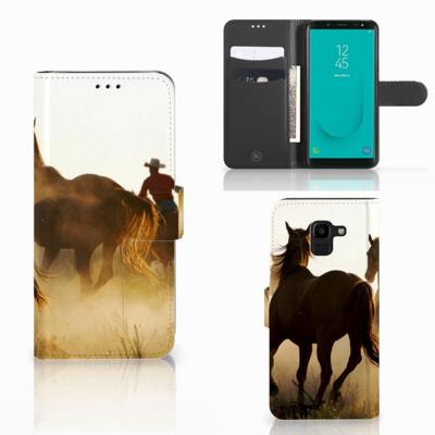 Samsung Galaxy J6 2018 | Telefoonhoesje | Met pasjeshouder | Design Cowboy