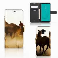 Samsung Galaxy J6 2018 | Telefoonhoesje | Met pasjeshouder | Design Cowboy
