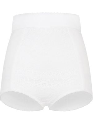 Dolce & Gabbana short à taille haute - Blanc