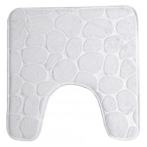 Urban Living Badkamerkleedje/wc badmat tapijt - memory foam - parel wit - 49 x 49 cm