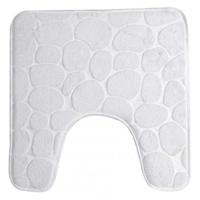 Urban Living Badkamerkleedje/wc badmat tapijt - memory foam - parel wit - 49 x 49 cm - thumbnail