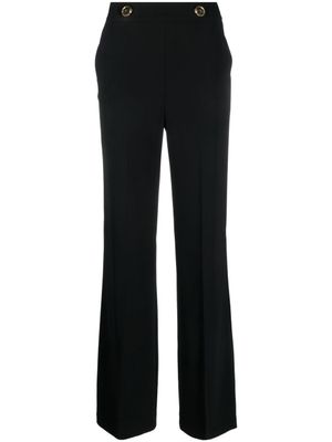 PINKO pantalon évasé à taille haute - Noir