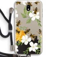 No flowers without bees: Samsung Galaxy J7 (2017) Transparant Hoesje met koord