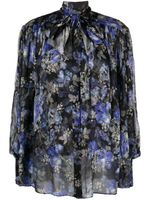 ZIMMERMANN blouse en soie à imprimé Lyrical Lantern - Bleu