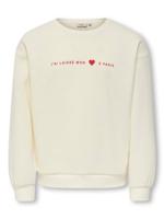 Kids ONLY winter sweater meisjes - wit - KogMarisa - oversize fit