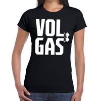 Vol gas festival t-shirt zwart dames - thumbnail