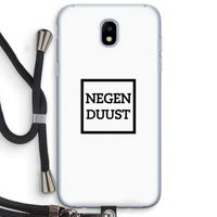 Negenduust vierkant: Samsung Galaxy J5 (2017) Transparant Hoesje met koord