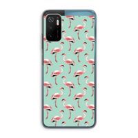 Flamingoprint groen: Xiaomi Poco M3 Pro 5G Transparant Hoesje