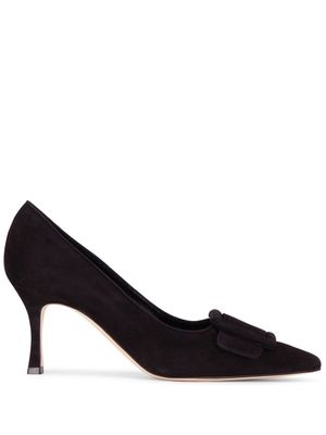 Manolo Blahnik escarpins May 70 mm à détail de boucle - Noir