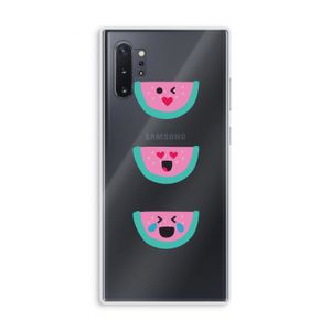 Smiley watermeloen: Samsung Galaxy Note 10 Plus Transparant Hoesje