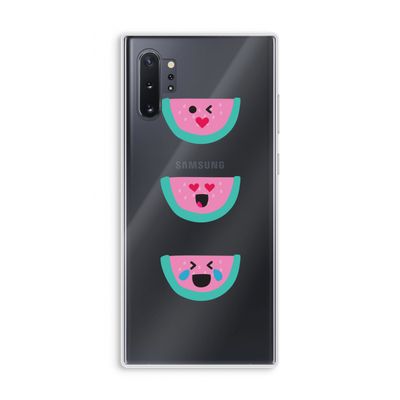 Smiley watermeloen: Samsung Galaxy Note 10 Plus Transparant Hoesje