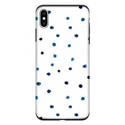 Blauwe stippen: iPhone XS Max Tough Case