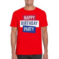 Officieel Toppers in concert Happy Birthday party 2019 t-shirt rood heren 2XL  - - thumbnail