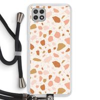 Terrazzo N°18: Samsung Galaxy A22 4G Transparant Hoesje met koord Terrazzo N°18: Samsung Galaxy A22 4G Transparant Hoesje met koord