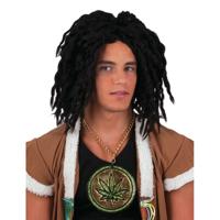 Rasta verkleed pruik Jamaica - zwart - dreadlocks - lang haar