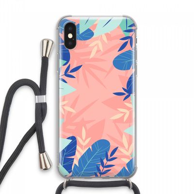 Tropisch: iPhone XS Max Transparant Hoesje met koord