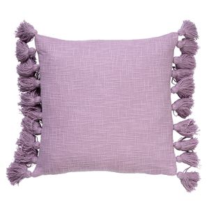 Dutch Decor - RUBY - Sierkussen 45x45 cm - 100% katoen - met flosjes - Lavender Frost - paars