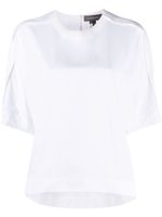 Lorena Antoniazzi blouse plissée à manches courtes - Blanc