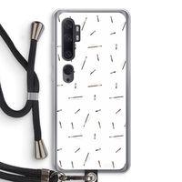 Hipster stripes: Xiaomi Mi Note 10 Transparant Hoesje met koord