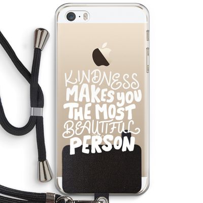 The prettiest: iPhone 5 / 5S / SE Transparant Hoesje met koord
