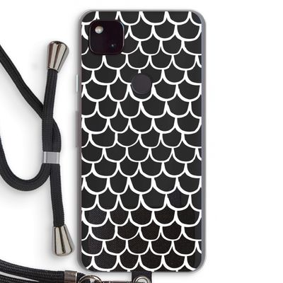 Dakpannetjes: Pixel 4a 5G Transparant Hoesje met koord