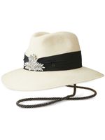 Maison Michel Henrietta crystal-embellished fedora - Tons neutres