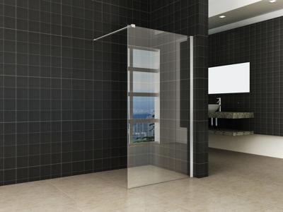 Wiesbaden inloopdouche + RVS profiel 1000x2000 10mm NANO glas
