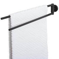 Tiger Urban Handdoekhouder - dubbel - draaibaar - rond - zwart 1316330746