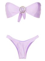 Amir Slama bikini bandeau en crochet - Violet