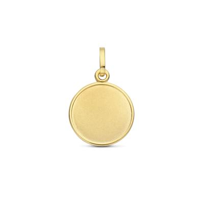 14K Geelgouden Graveerhanger - Luxe en Personaliseerbare Elegantie