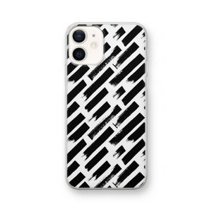 Zwarte vegen: iPhone 12 Transparant Hoesje
