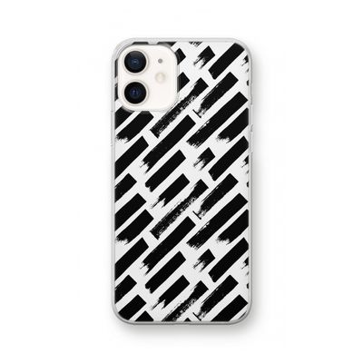 Zwarte vegen: iPhone 12 Transparant Hoesje